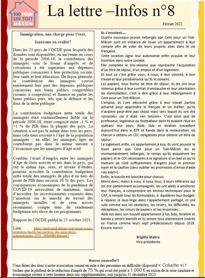 Lettre d’information n°8