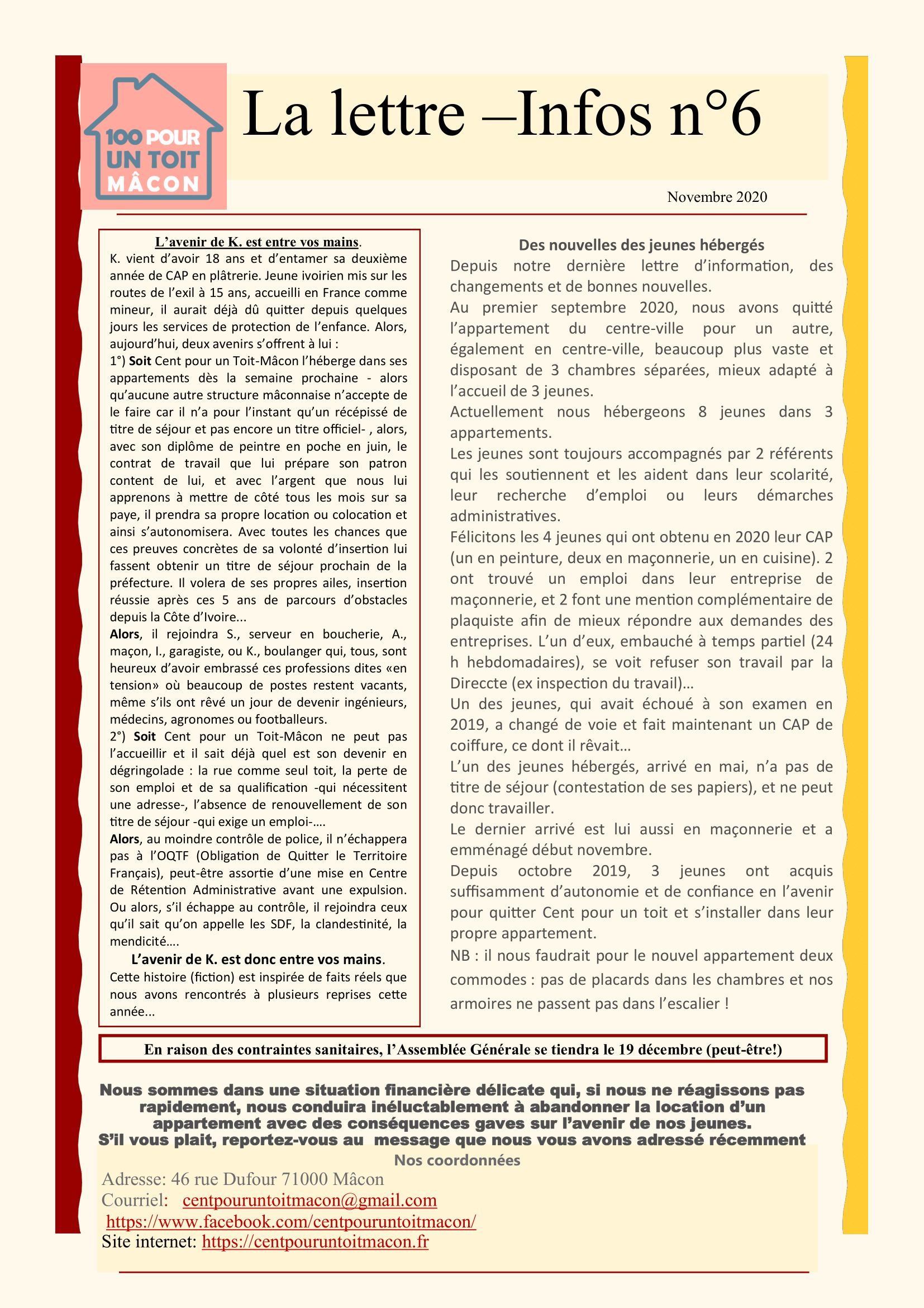 Lettre d’information n°6